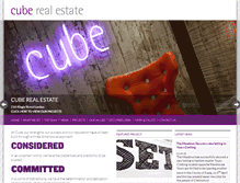 Tablet Screenshot of cube-re.com